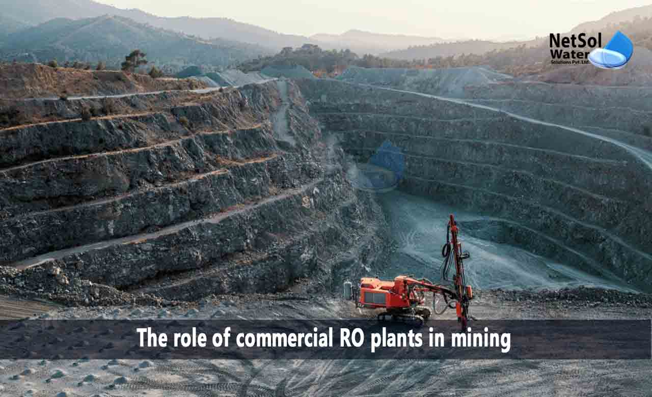 What is the role of commercial RO plants in mining