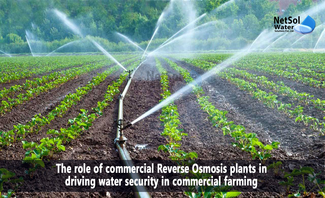 Benefits of Commercial RO Plants in Commercial Farming, Implementation and Maintenance of Commercial RO Plants