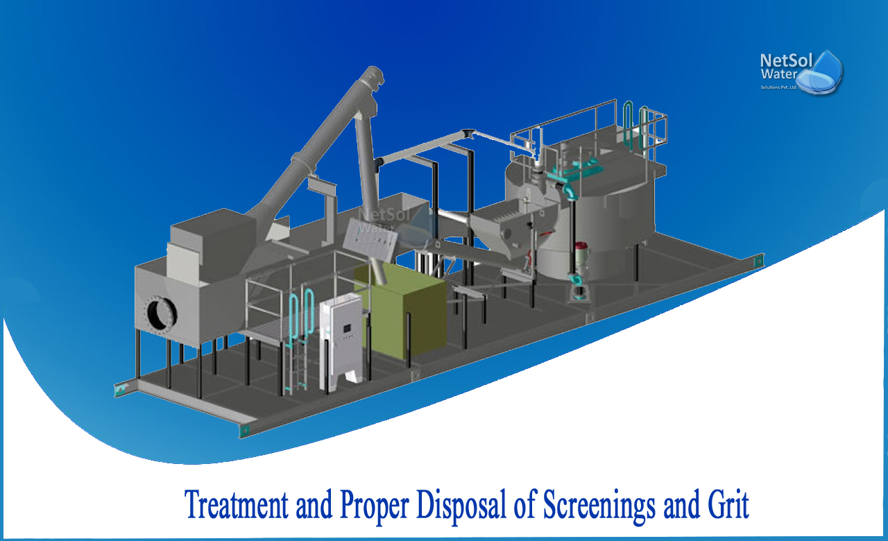 removal of grit from sewage by which treatment, types of screens in wastewater treatment, what is grit removal