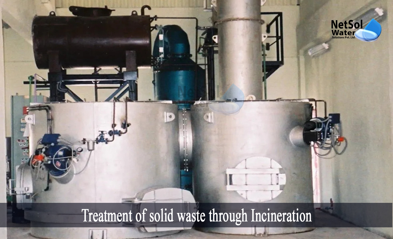 incineration method of solid waste disposal, incineration process of solid waste, incineration advantages and disadvantages