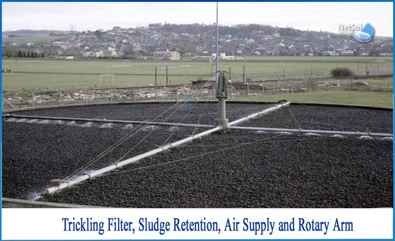 trickling filter design problems, trickling filter vs activated sludge, trickling filter used for primary treatment