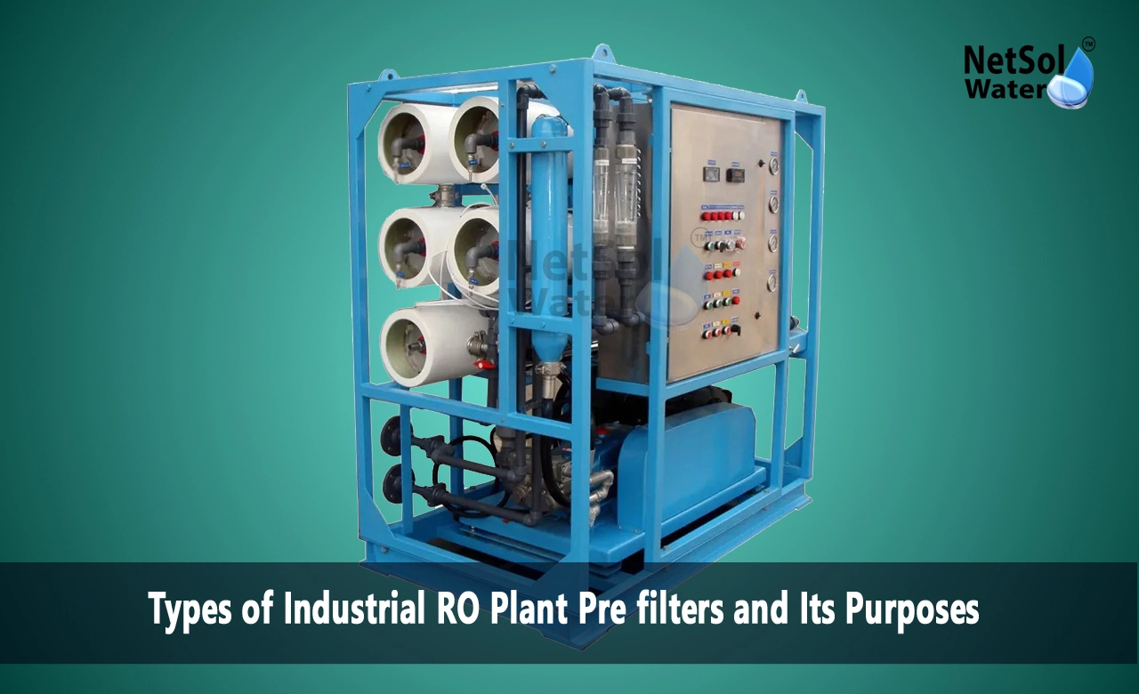 What is the typical pre filtration used for RO membrane, Which filters are used for a RO plant