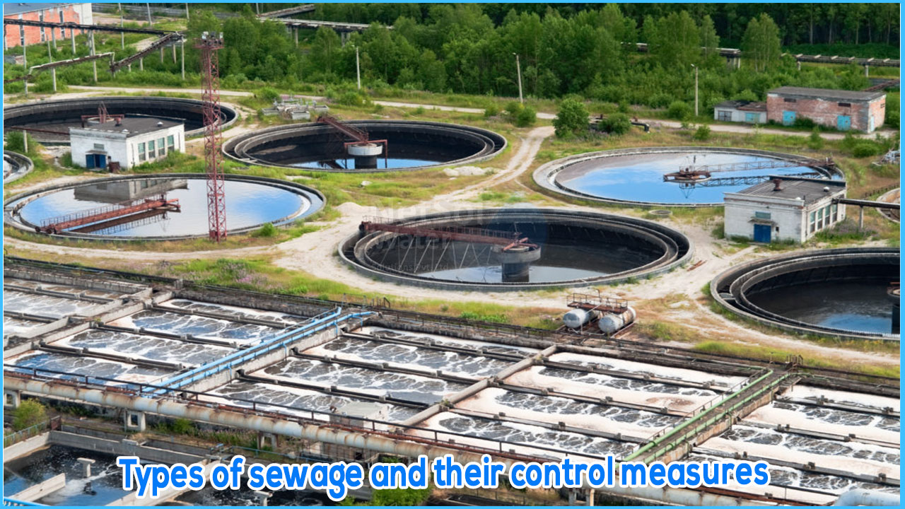 Types of sewage and their control measures