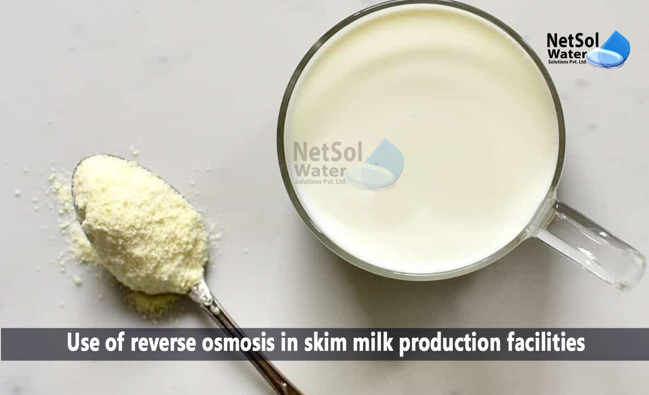 reverse osmosis in milk production, Use of reverse osmosis in skim milk production facilities