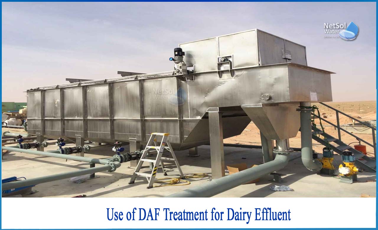use of daf treatment for dairy effluent in india, use of daf treatment for dairy effluent, 
