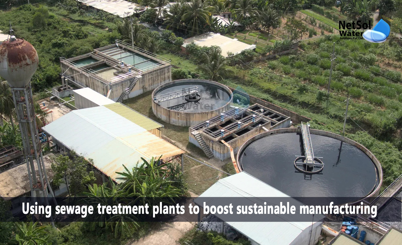 Using sewage treatment plants to boost sustainable manufacturing