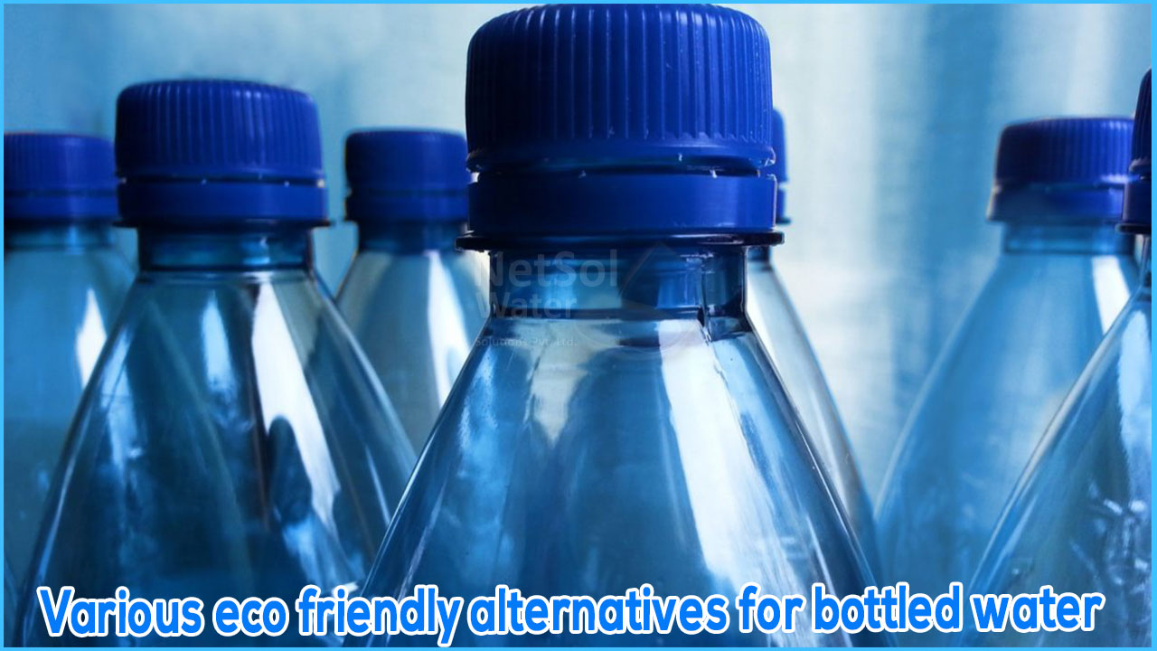 Various eco friendly alternatives for bottled water