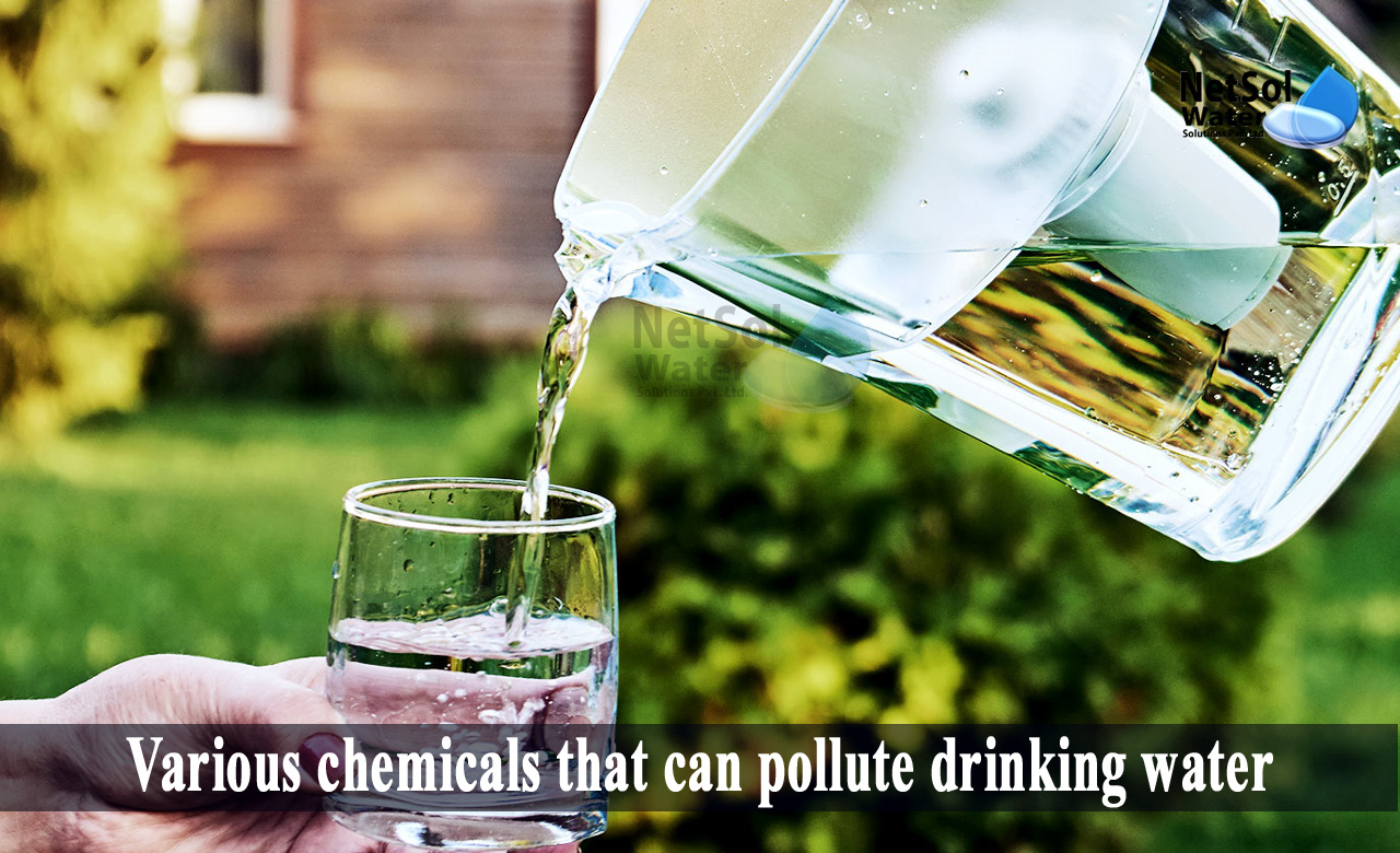 harmful chemicals presence in drinking water, types of contaminated water, chemicals in drinking water