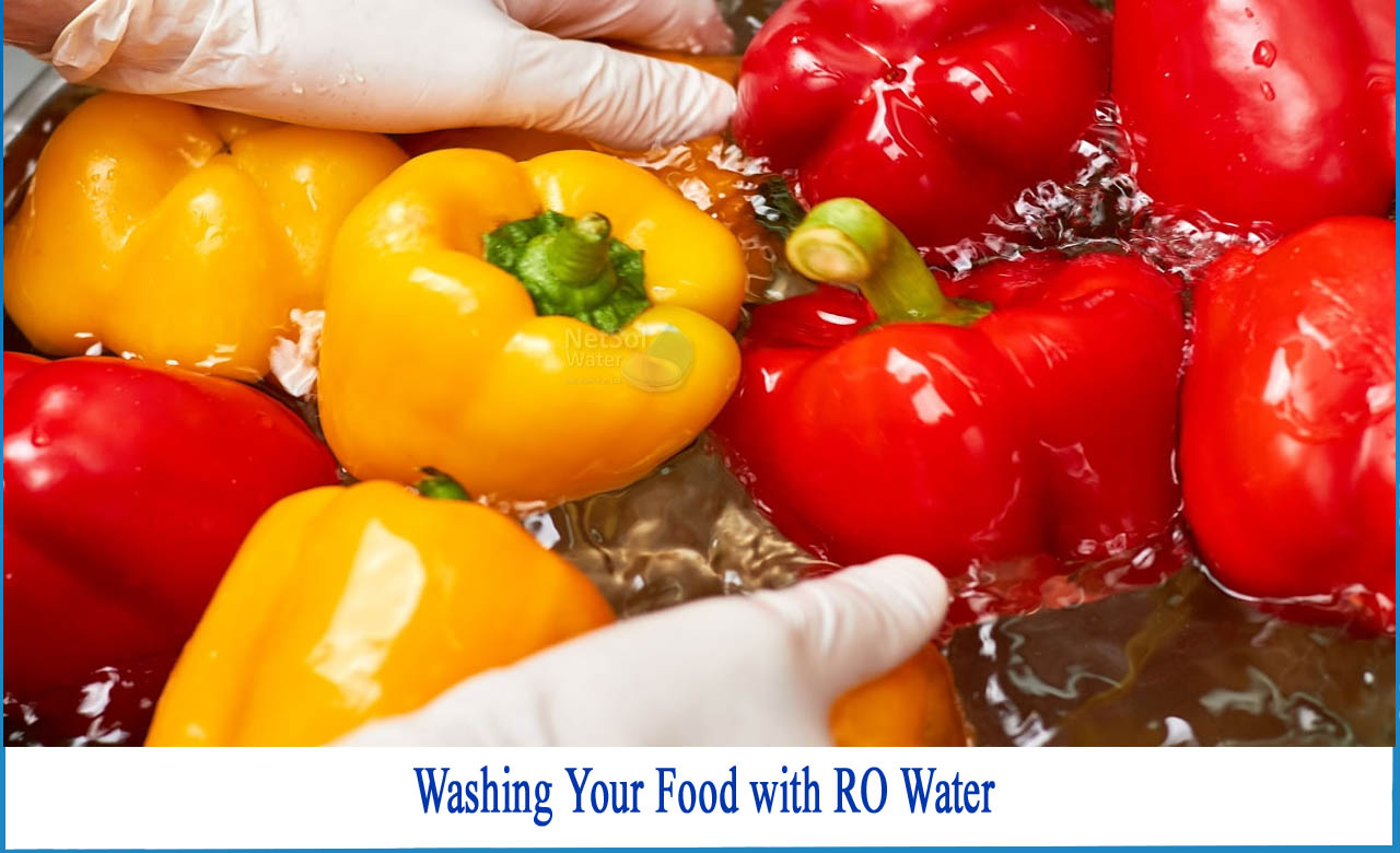 Does washing food with water, best way to wash fruit and vegetables, wash food with tap water