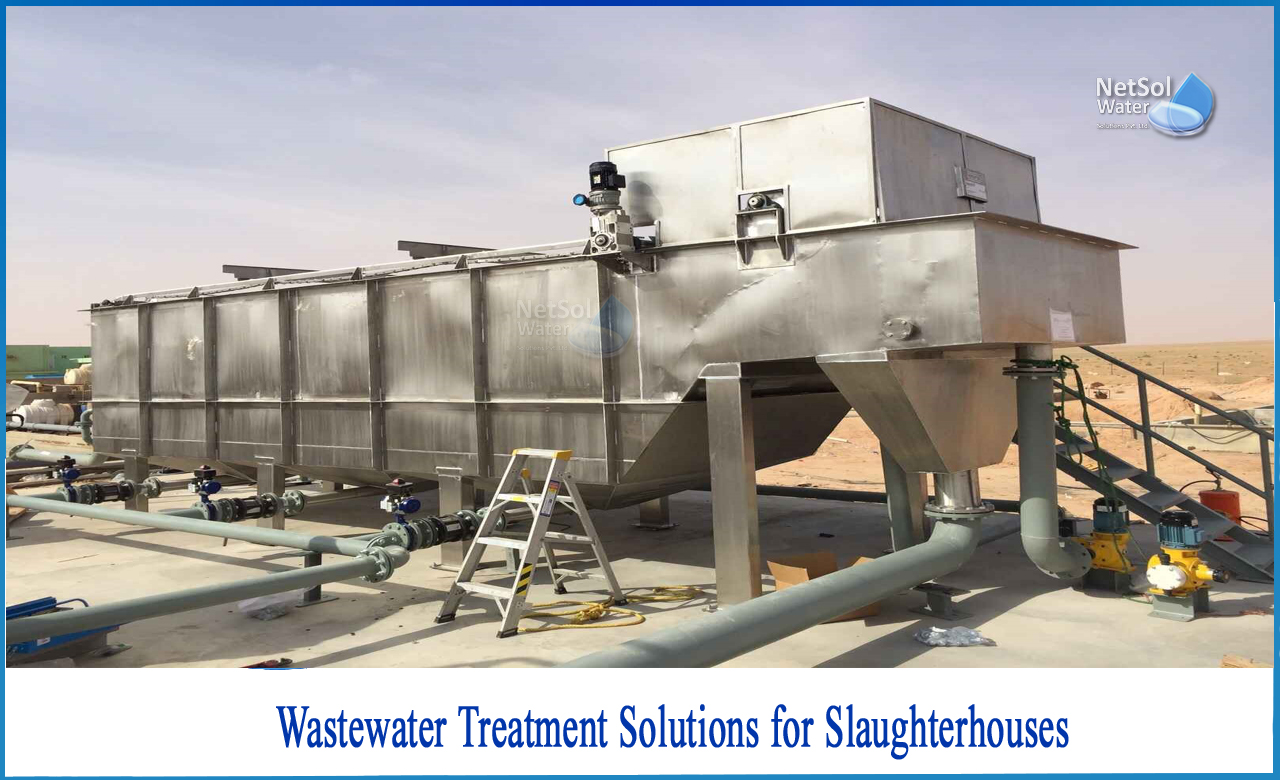 slaughterhouse wastewater treatment, meat processing wastewater treatment, slaughterhouse waste products