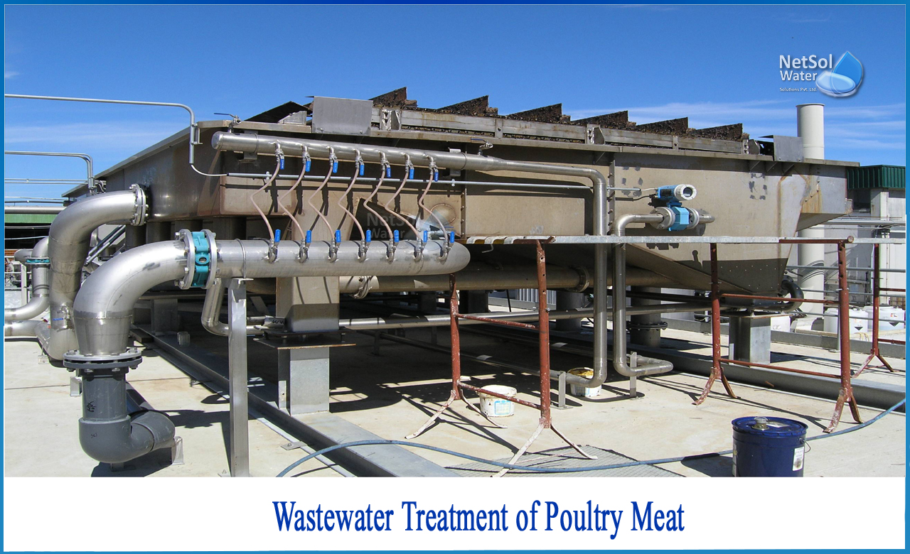 poultry farm wastewater treatment, poultry processing wastewater characteristics, poultry slaughterhouse wastewater treatment plant