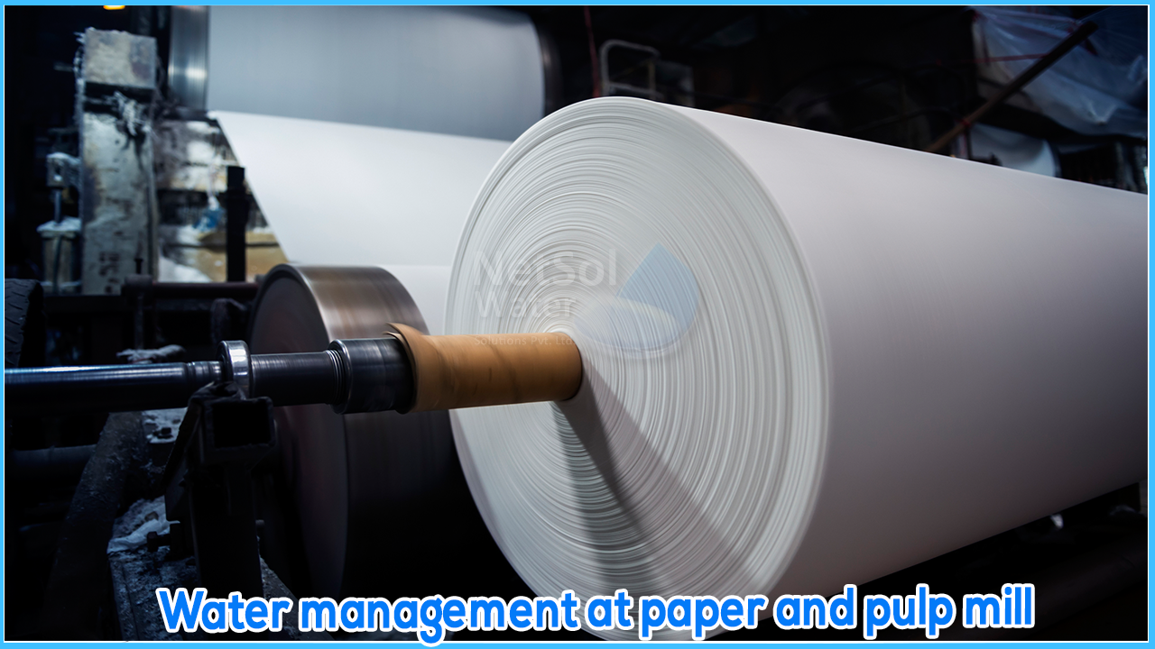 Water management at paper and pulp mill