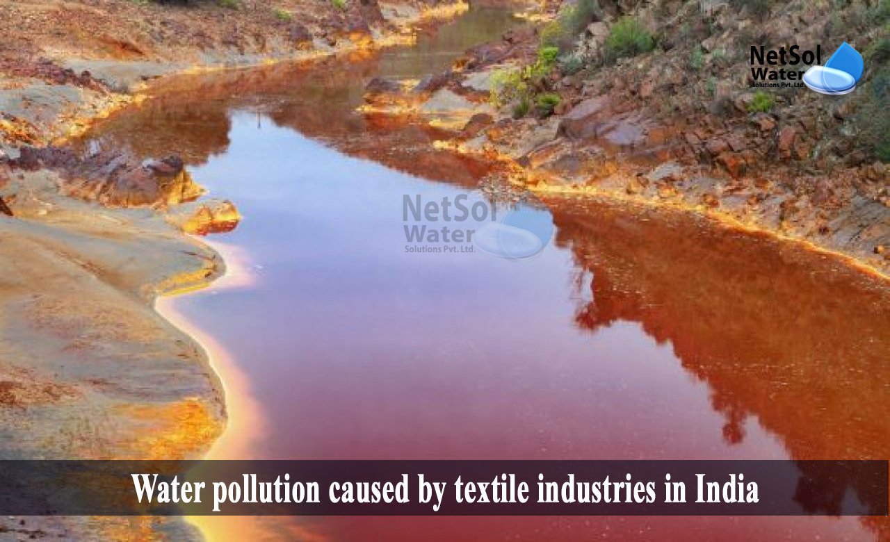 water pollution caused by textile industry, water pollution in textile industry, types of pollution in textile industry