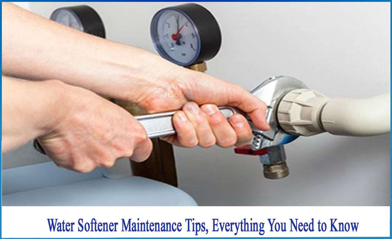 water softener maintenance checklist, how to clean water softener head, water softener maintenance service