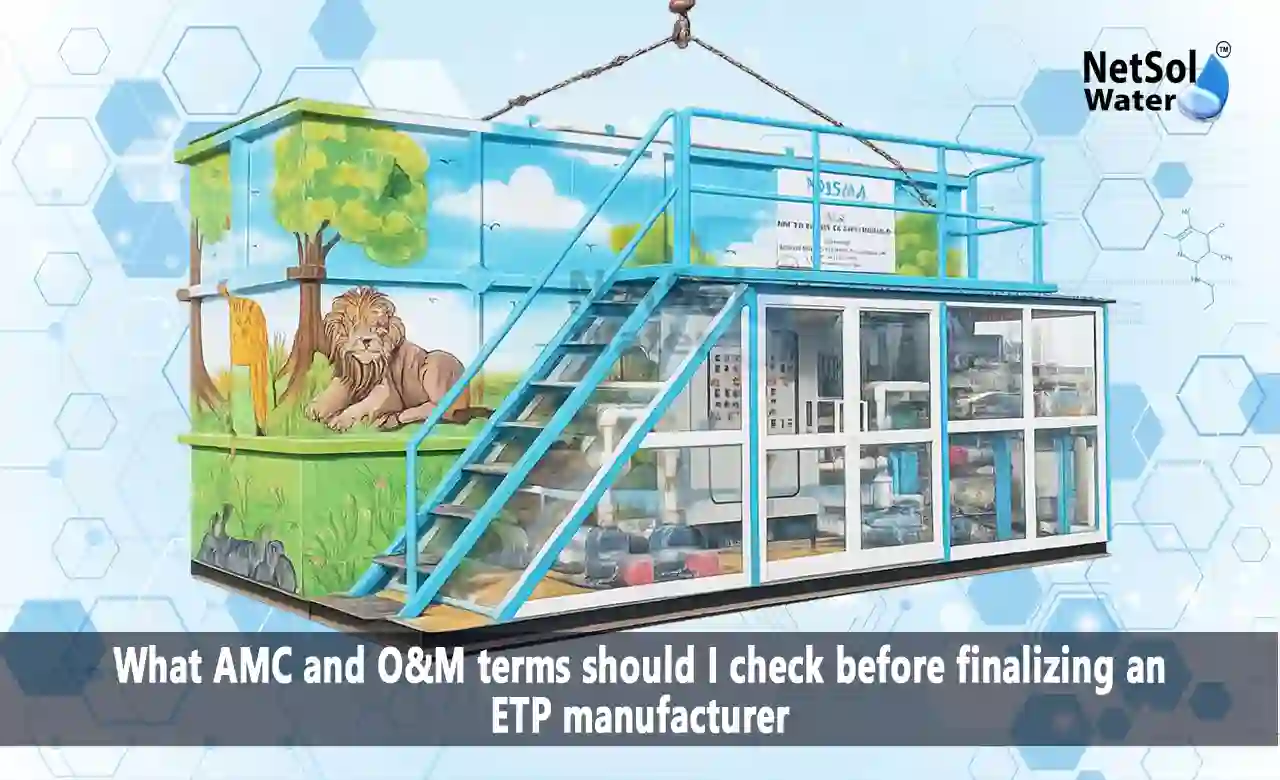 AMC for Effluent Treatment Plant, O&M terms for ETP, Effluent Treatment Plant Manufacturer, ETP Annual Maintenance Contract, ETP Operation and Maintenance