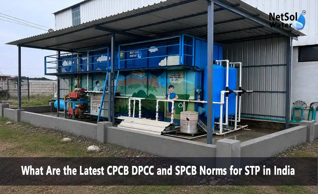 CPCB norms, DPCC norms, SPCB norms, STP discharge standards, sewage treatment plant India, BOD COD limits, treated sewage water standards, KSPCB STP norms, Consent to Operate, Consent to Establish, effluent discharge standards, ammoniacal nitrogen limit, phosphate limit STP, fecal coliform limit, TSS limit STP, STP compliance India