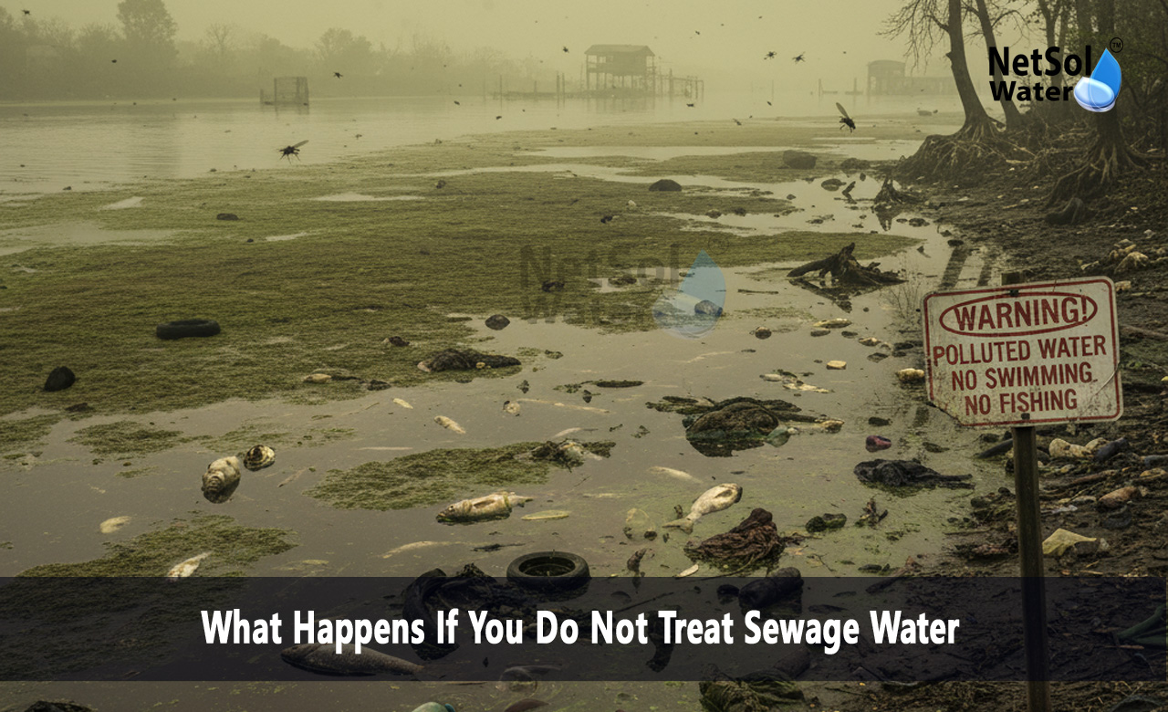 What happens if we use untreated sewage water, What happens if sewage is not treated, What are the consequences of not treating wastewater