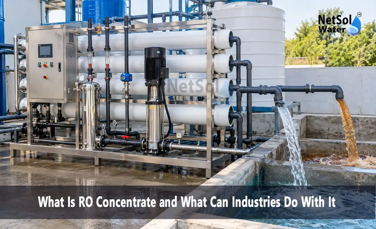 RO concentrate, RO reject, reverse osmosis reject management, industrial RO plants, water recovery, industrial water treatment