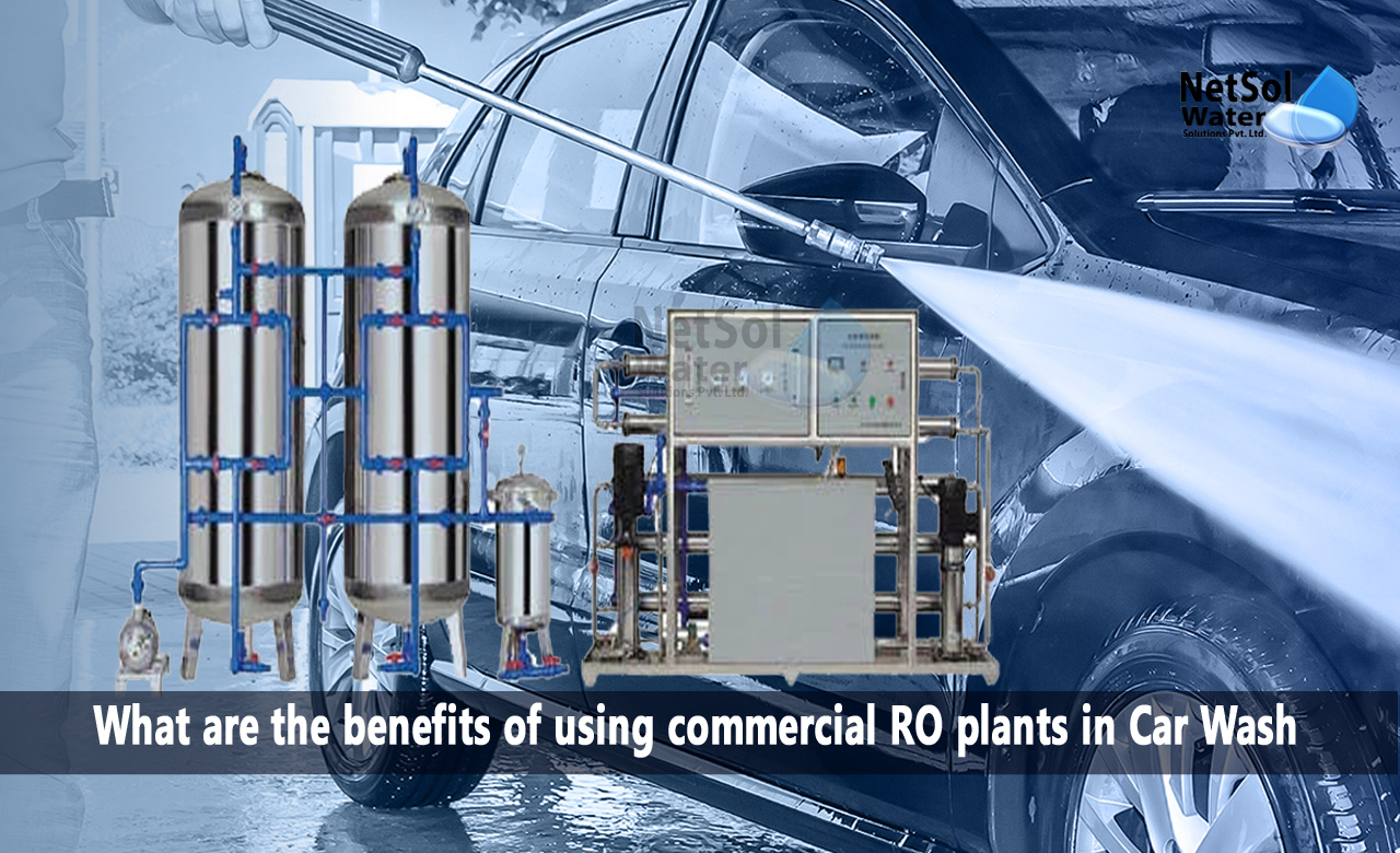 What are the benefits of using commercial RO plants in Car Wash