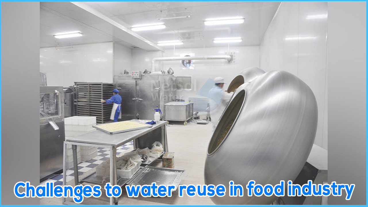 What are the challenges to water reuse in food industry