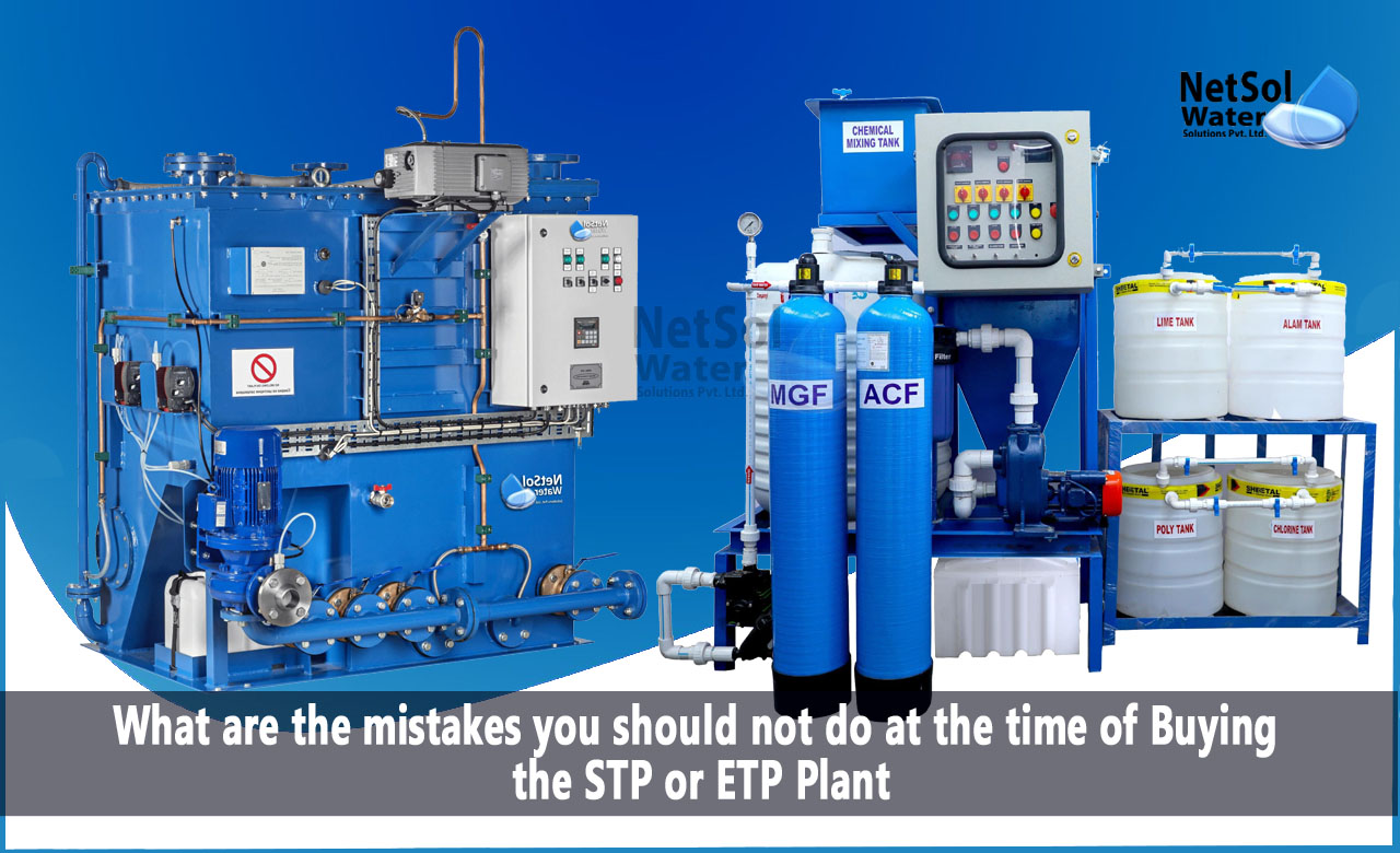 What should you avoid when buying a STP or ETP plant