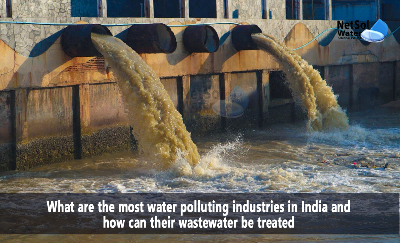 Which industries are the most water-polluting in India
