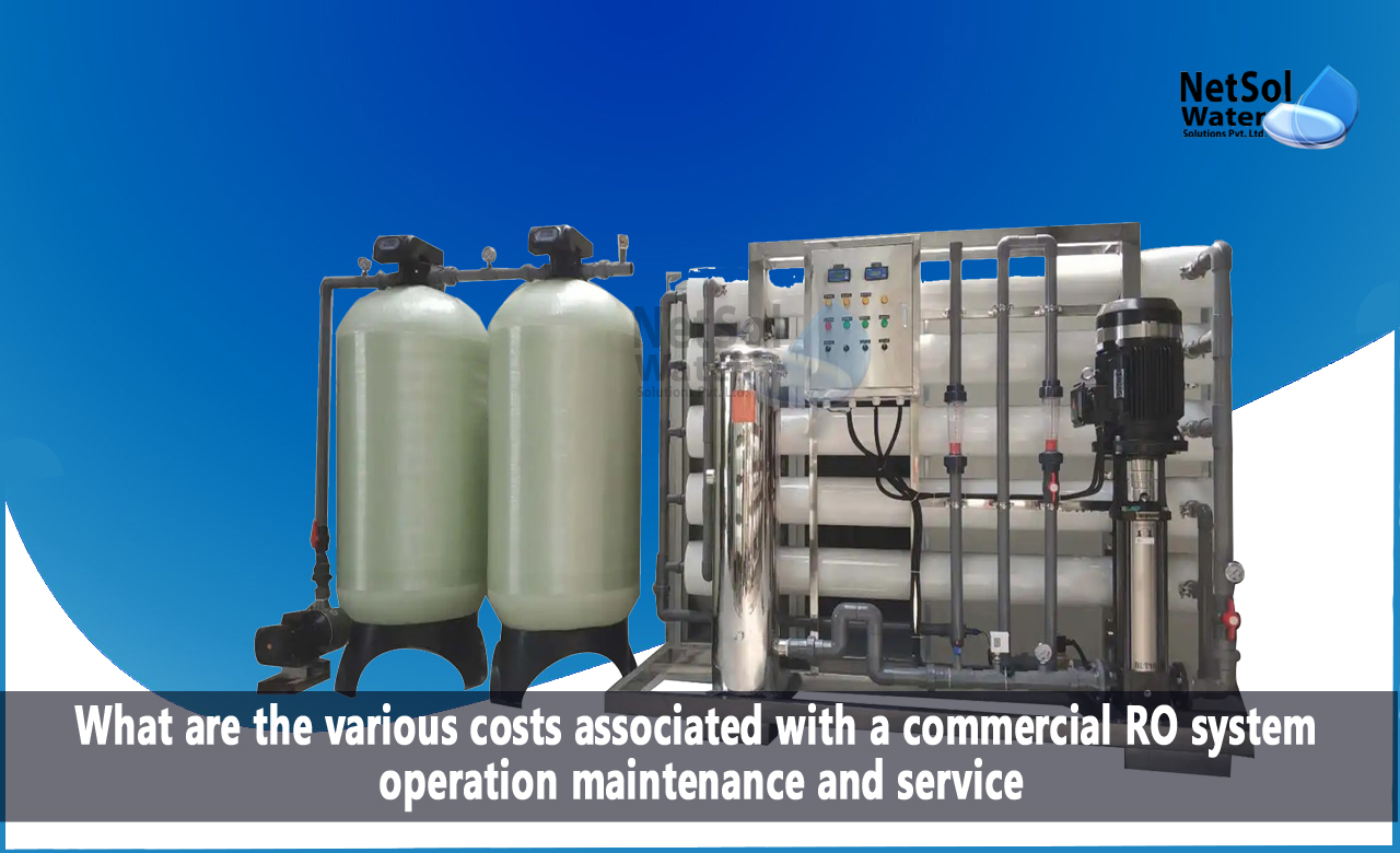 Commercial RO Plant Installation Costs, costs associated with a commercial RO System maintenance, operation and service