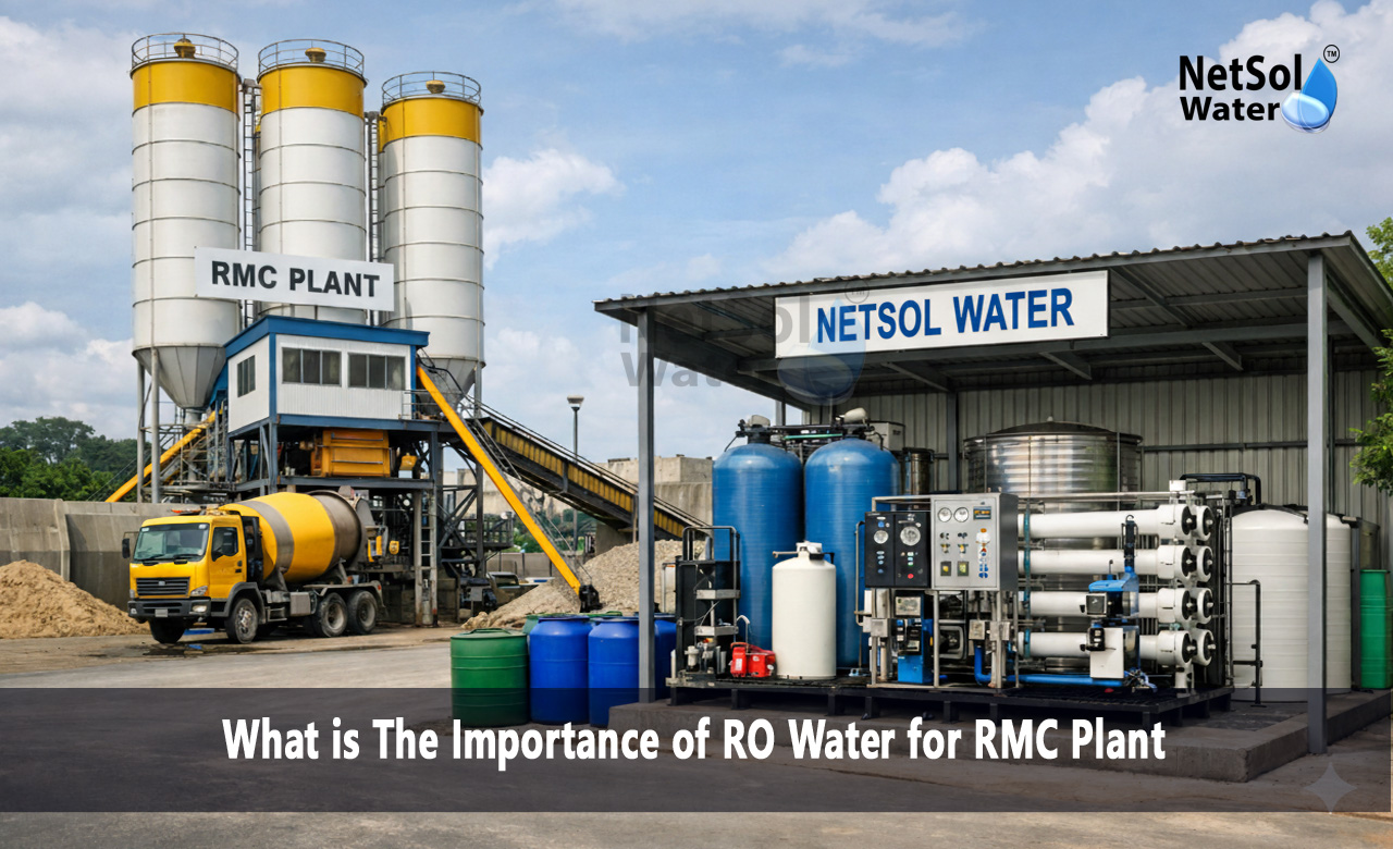 What is the purpose of RO water in RMC Plant, Is RO water better than normal water for RMC plants, Importance of RO Water for RMC Plant