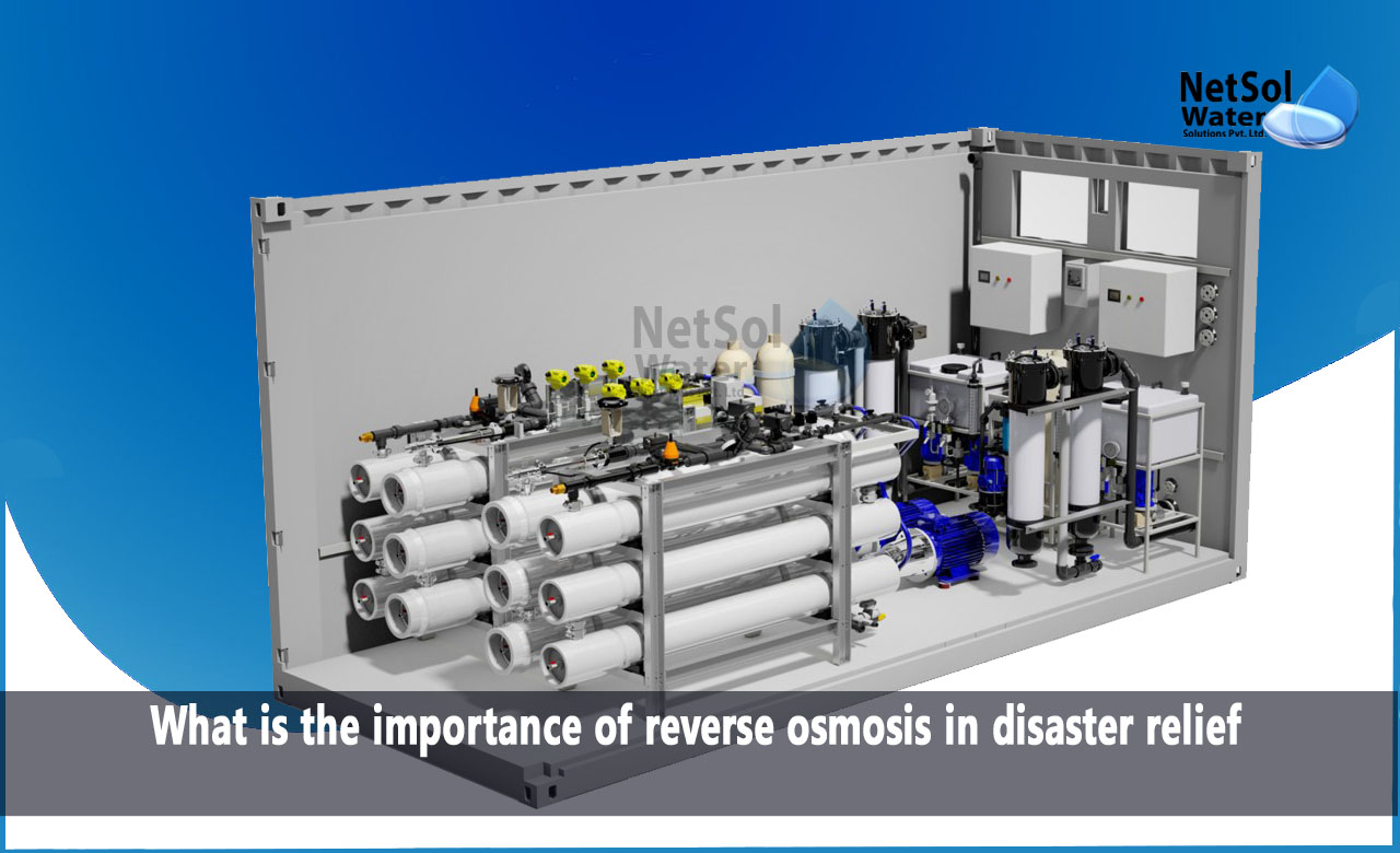 What is the importance of reverse osmosis in disaster relief