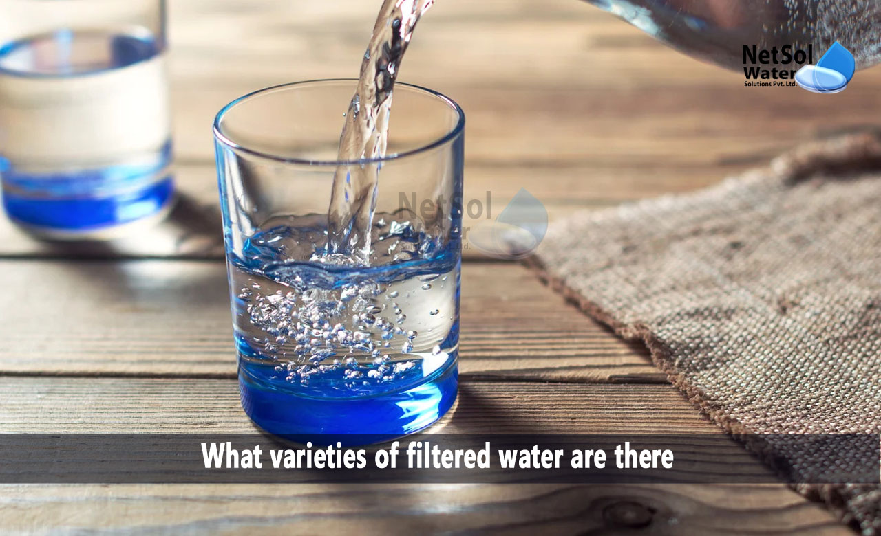 How are conductivities determined, What varieties of filtered water are there