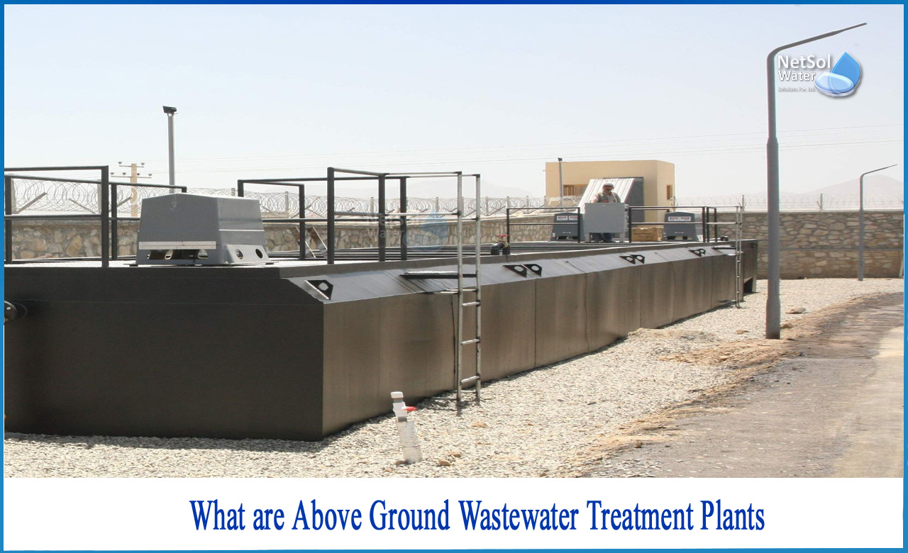 can sewage treatment plants be installed above ground, portable sewage treatment plant
