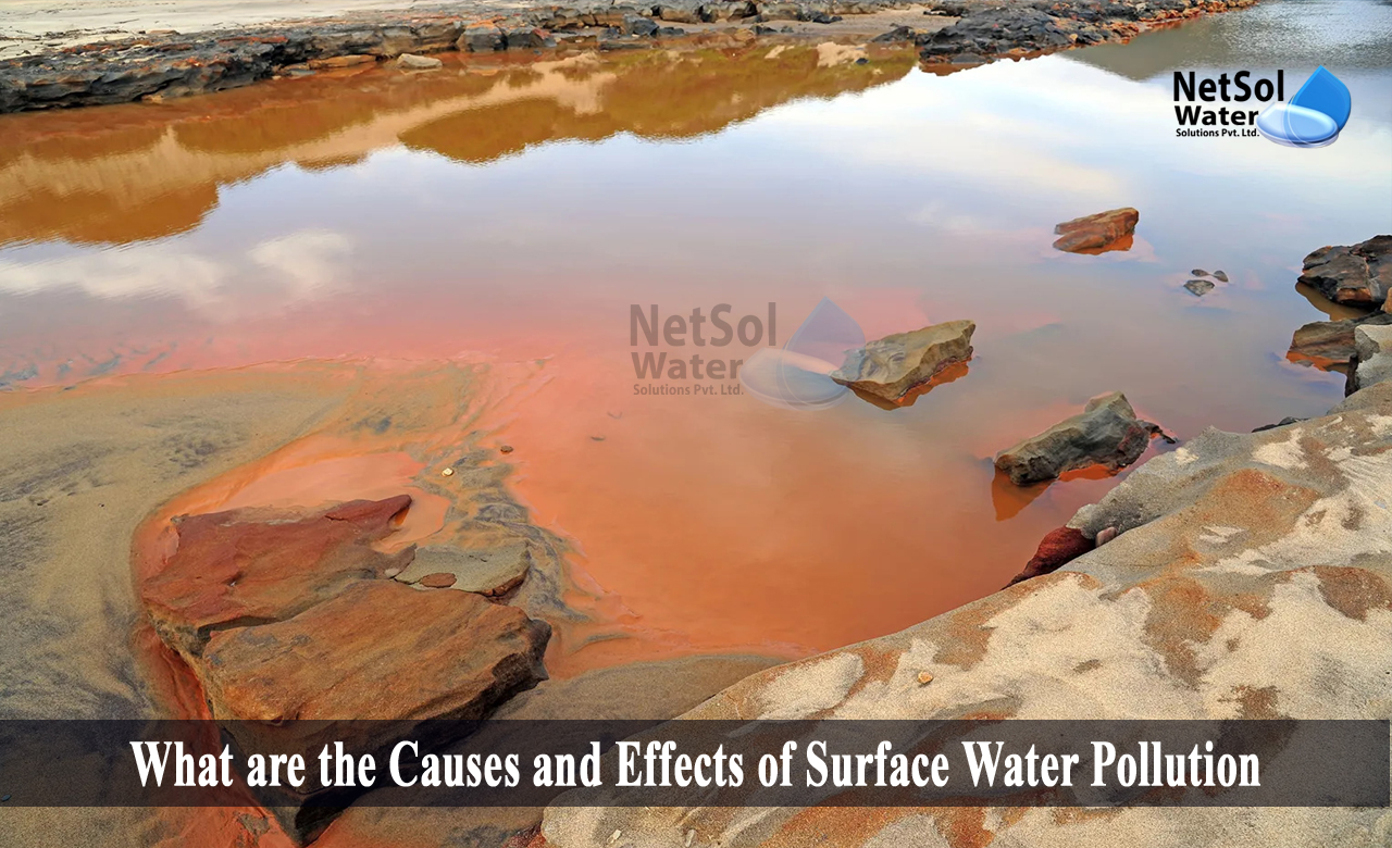 what are the effects of surface water pollution, causes of surface water pollution, water pollution causes and effects