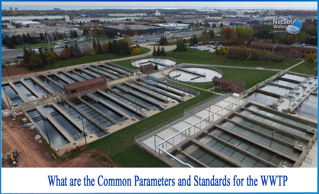 sewage treatment plant parameters, standard parameters for wastewater, industrial wastewater parameters