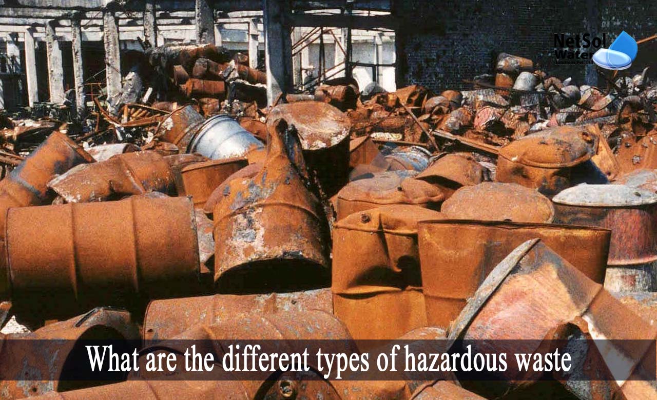 types of hazardous waste, hazardous waste management, sources of hazardous waste