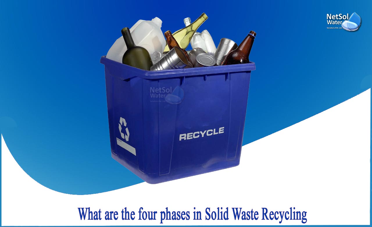 what is the first step in waste management, stages of solid waste management, how many major steps in solid waste management