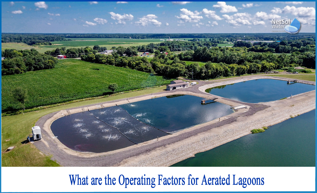 aerated lagoon uses which type of aeration, difference between activated sludge process and aerated lagoons, aerated lagoons advantages and disadvantages