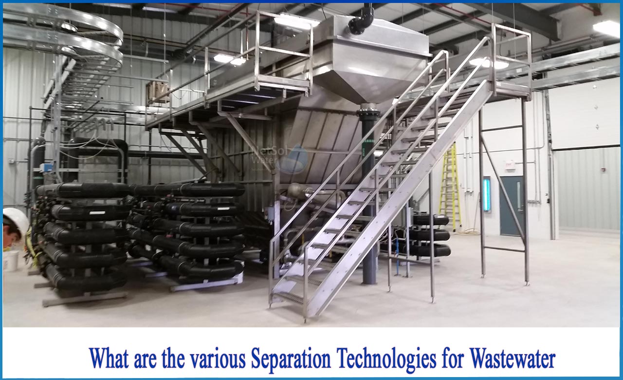 wastewater separation techniques, water treatment separation methods, phase separation in wastewater treatment