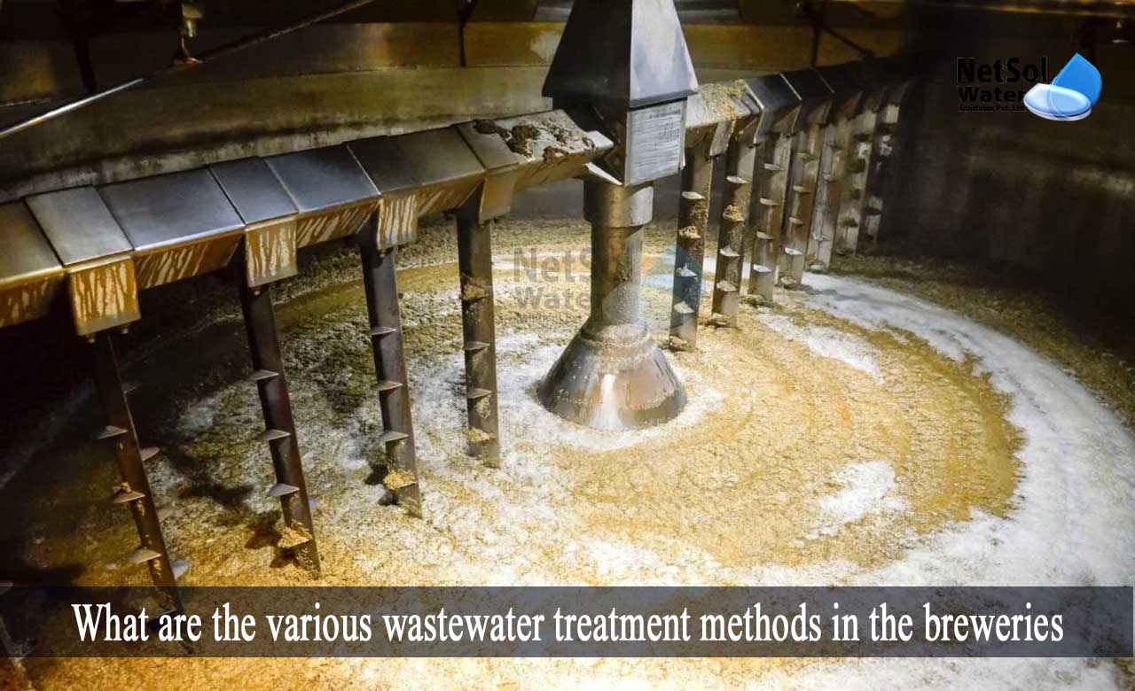 brewery wastewater treatment process, brewery effluent characteristics, water treatment for breweries