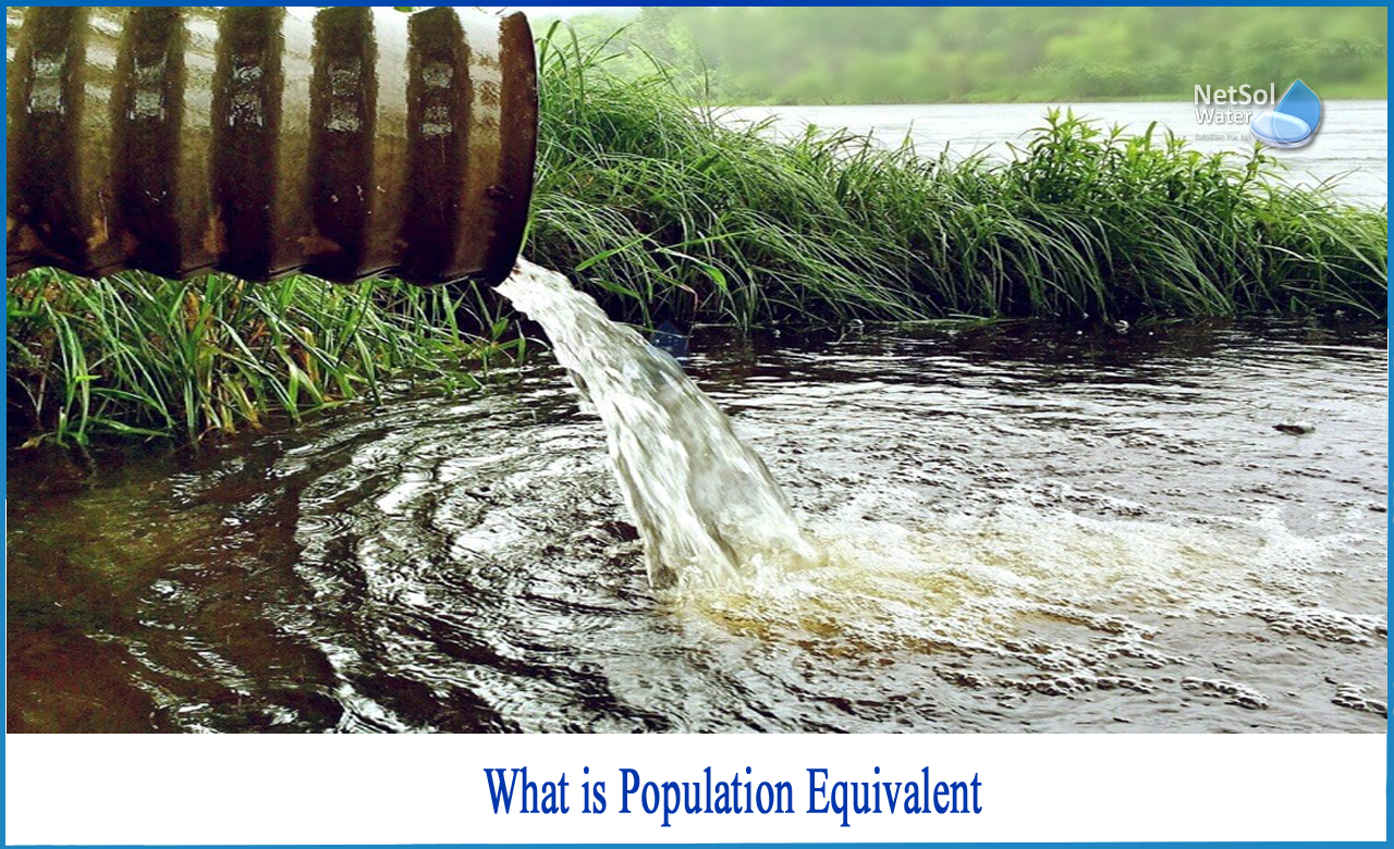 population equivalent for sewage, population equivalent problems, population equivalent formula