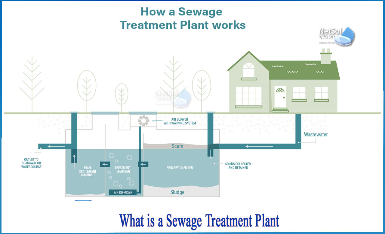 sewage treatment plant diagram, What is a Sewage Treatment Plant, types of sewage treatment plant