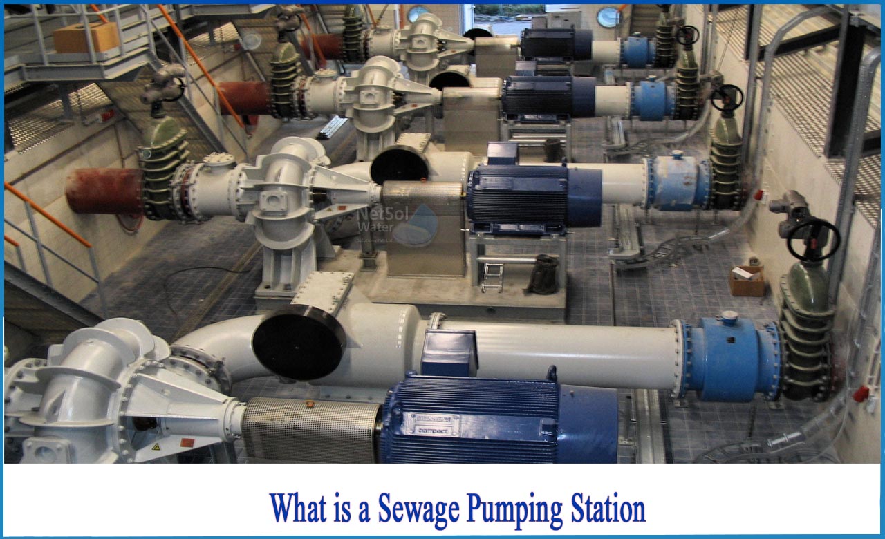 types of sewage pumping stations, components of sewage pumping station, commercial sewage pumping station