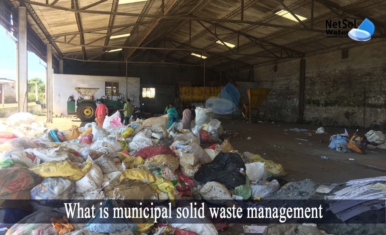 municipal solid waste management, storage of municipal solid waste, what is municipal waste