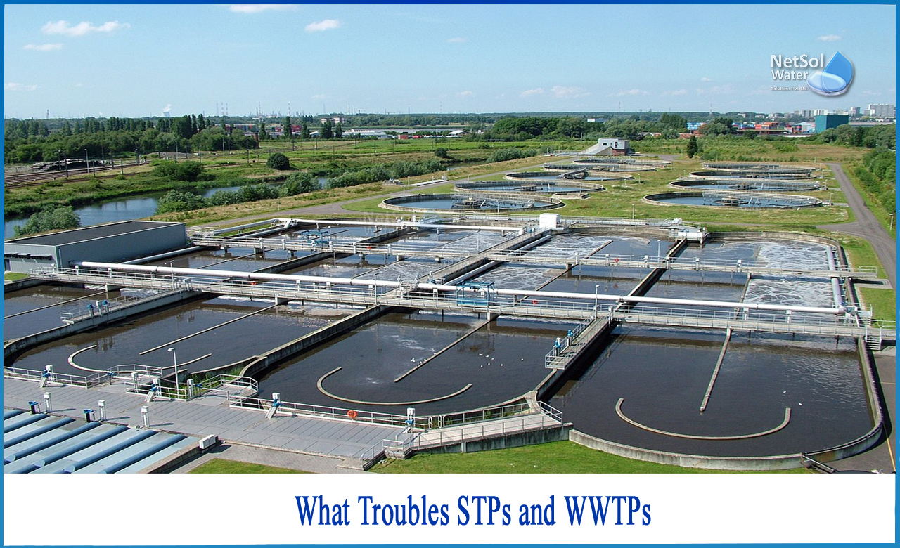 What are the cause of overload problem in WWTP - Netsol Water