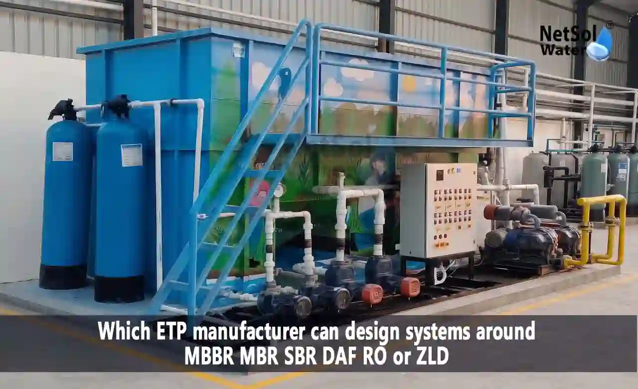 ETP Manufacturer, ETP Manufacturers, Effluent Treatment Plant Manufacturer, MBBR ETP, MBR ETP, SBR ETP, DAF System, RO Plant, ZLD System, Zero Liquid Discharge