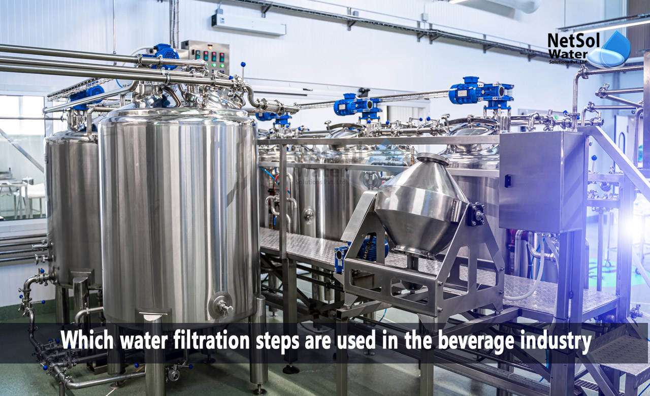 water filtration steps are used in the beverage industry