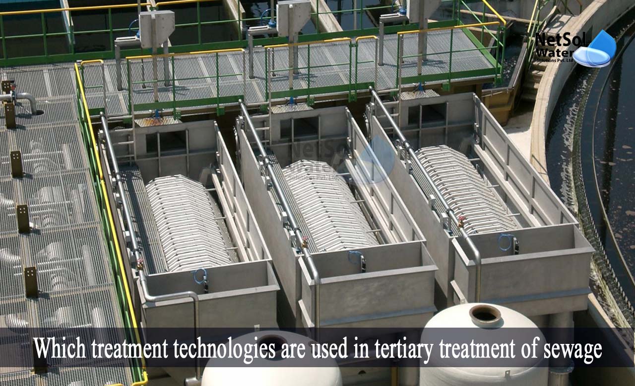 tertiary treatment of wastewater, primary secondary and tertiary treatment of sewage