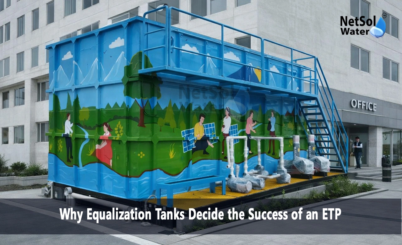 What is the function of equalization tank in ETP, What is the purpose of the equalization basin, What is an equalisation tank