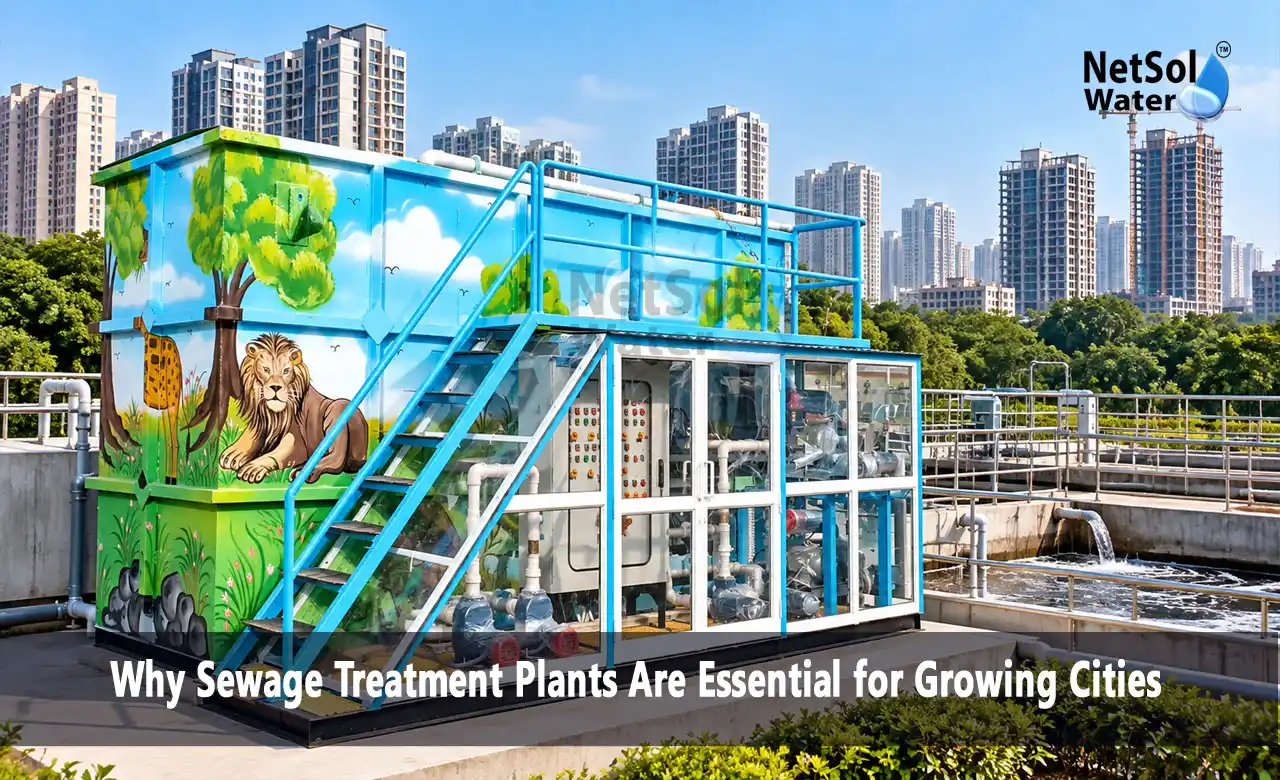 sewage treatment plant, STP plant, sewage treatment plant for cities, importance of sewage treatment plant, urban wastewater management, wastewater treatment, sewage treatment plant manufacturer, underground sewage treatment plant, treated water reuse, waterborne diseases