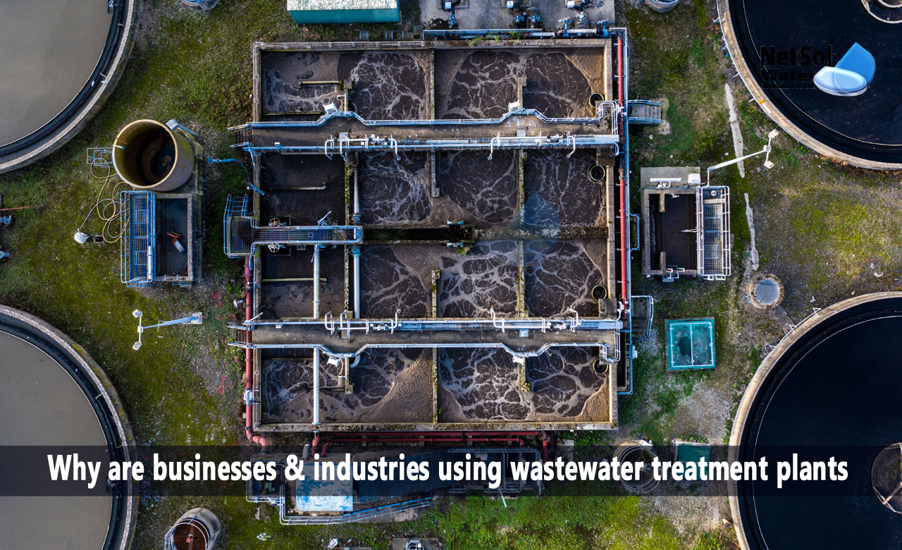 Why are businesses & industries using wastewater treatment plants
