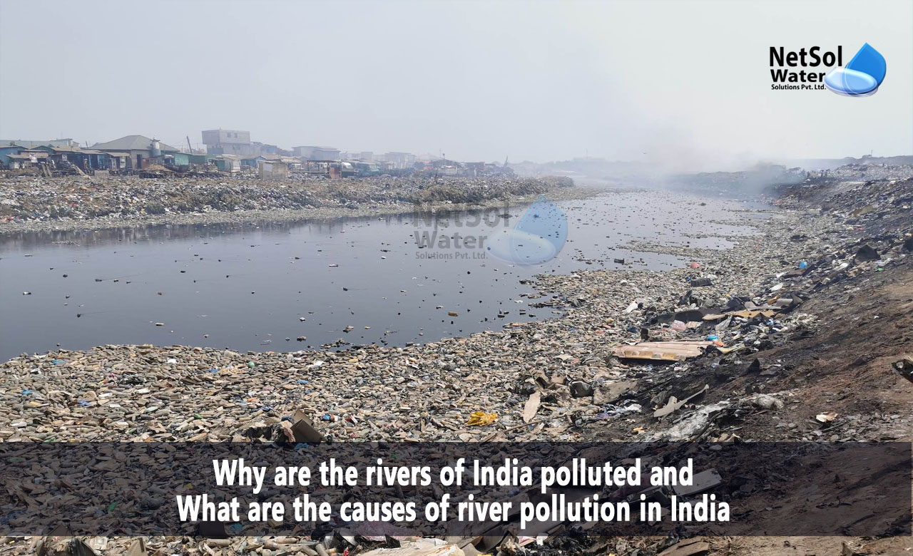 Why are the rivers of India polluted, What are the causes of river pollution in India